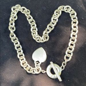 Heart Tag Toggle Tiffany&Co Necklace; solid silver